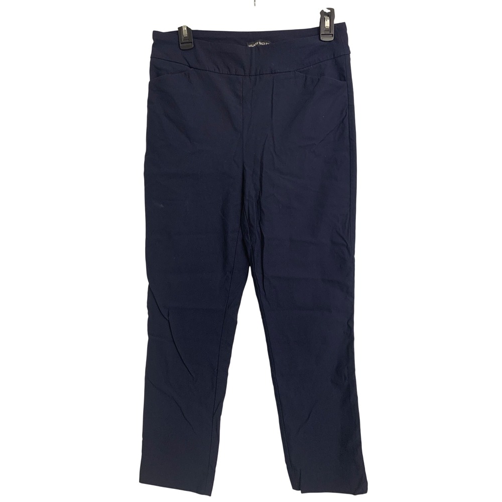 Hilary‎ Radley Navy Blue Pull On Stretch Business Casual Pants Size Medium